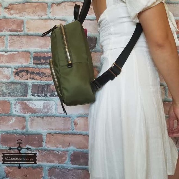 Kate spade medium dawn green backpack bag nylon - Picture 5 of 6